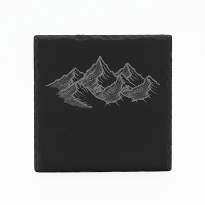 Custom Engraved Natural Stone Drink Coasters Set