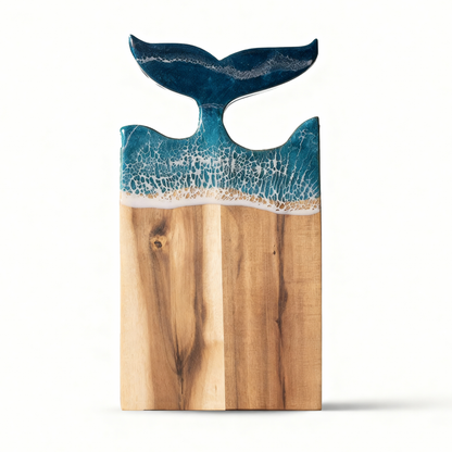 Custom Whale Acacia Wood Cutting Board Resin